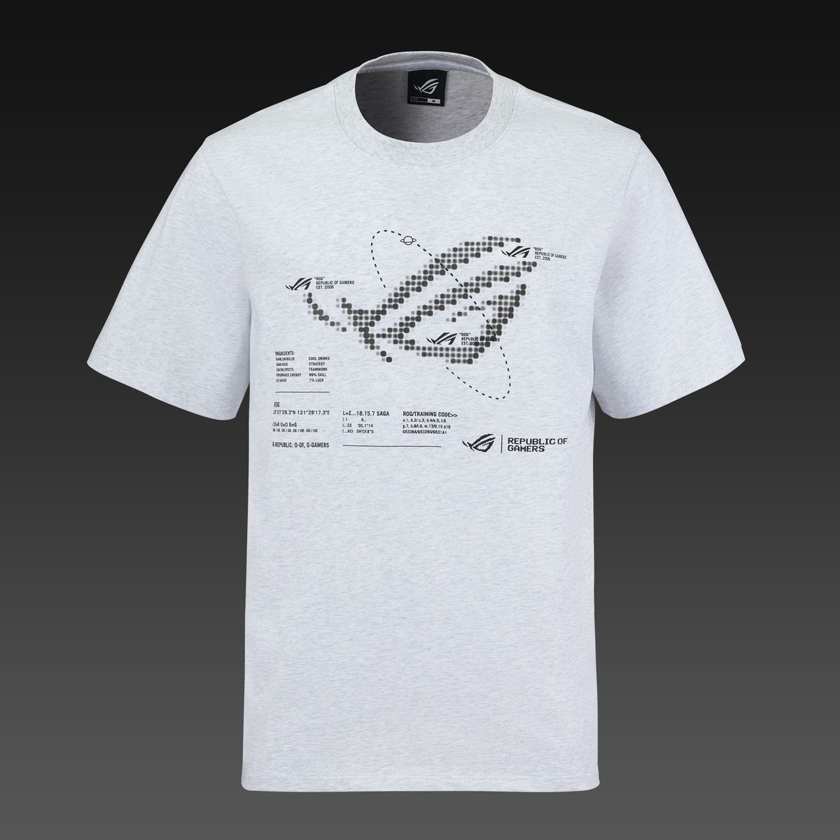 ASUS ROG PIXELVERSE T-Shirt - Regular Fit - Grå | Large