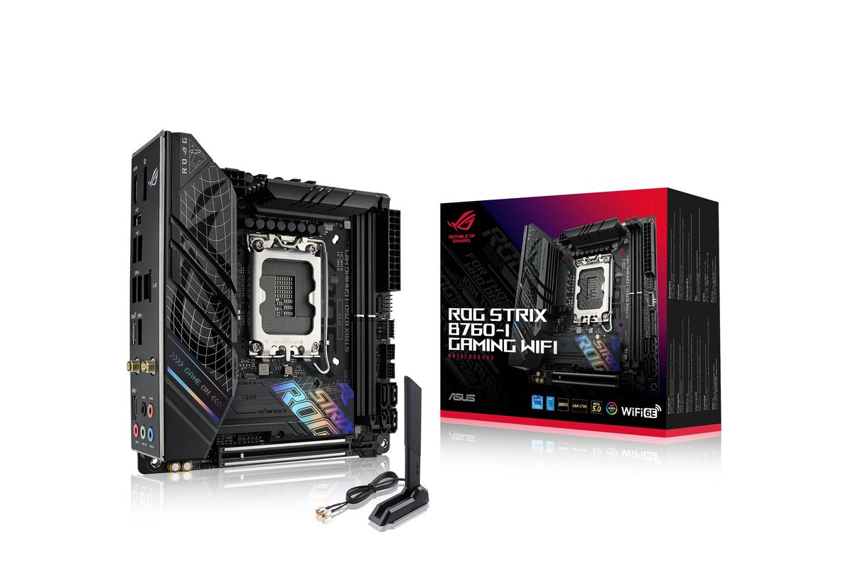 ASUS ROG STRIX B760-I GAMING WIFI (mITX, B760, LGA 1700, DDR5) - Bundkort