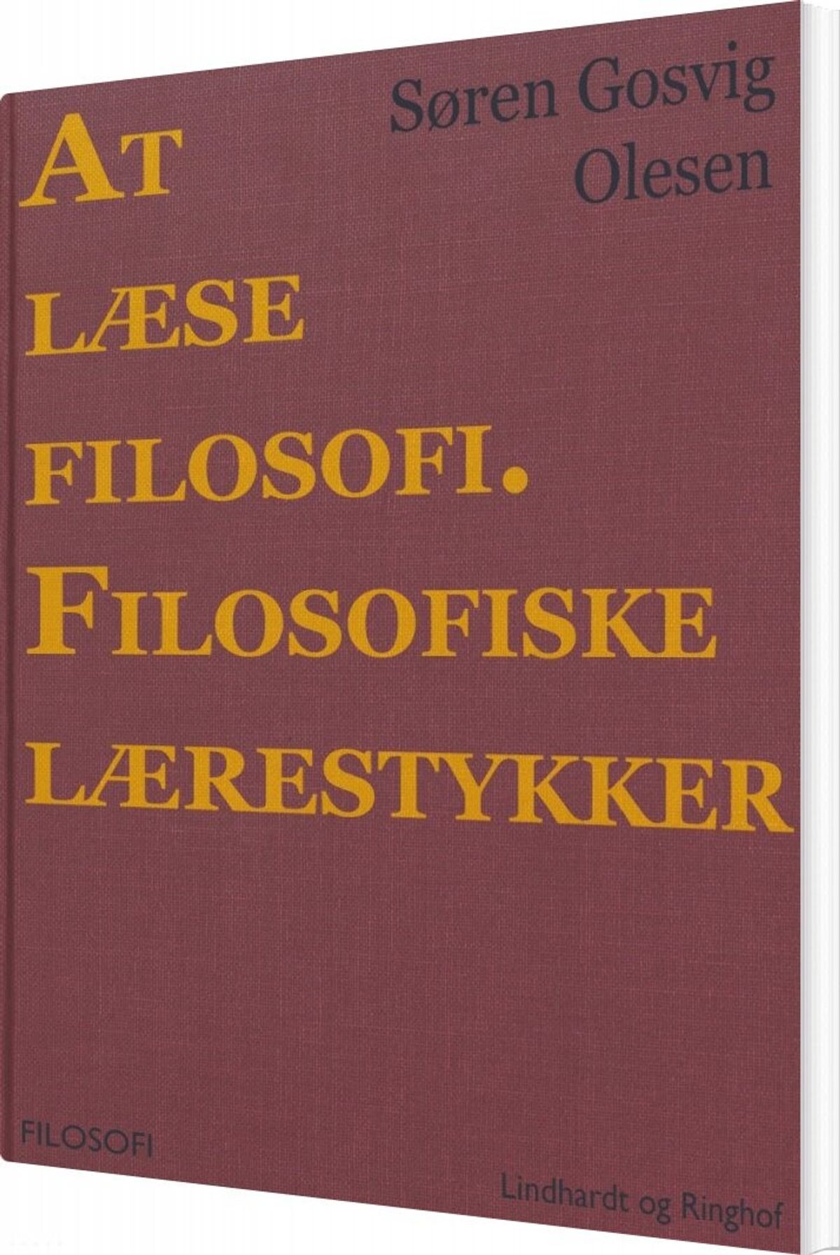 At Læse Filosofi. Filosofiske Lærestykker - Søren Gosvig Olesen - Bog