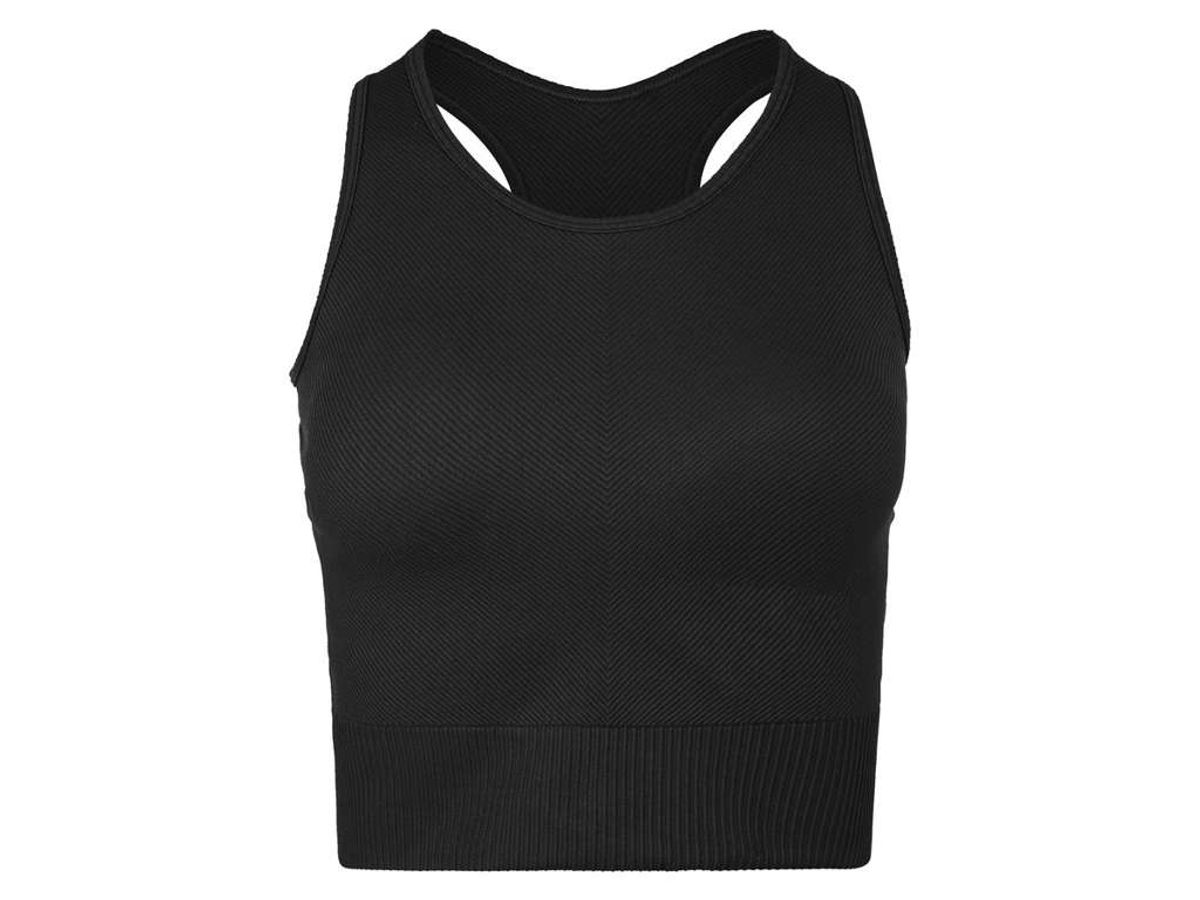 Athlecia - Flow - Seamless sports bh - Dame - Sort - Str. XXS/XS