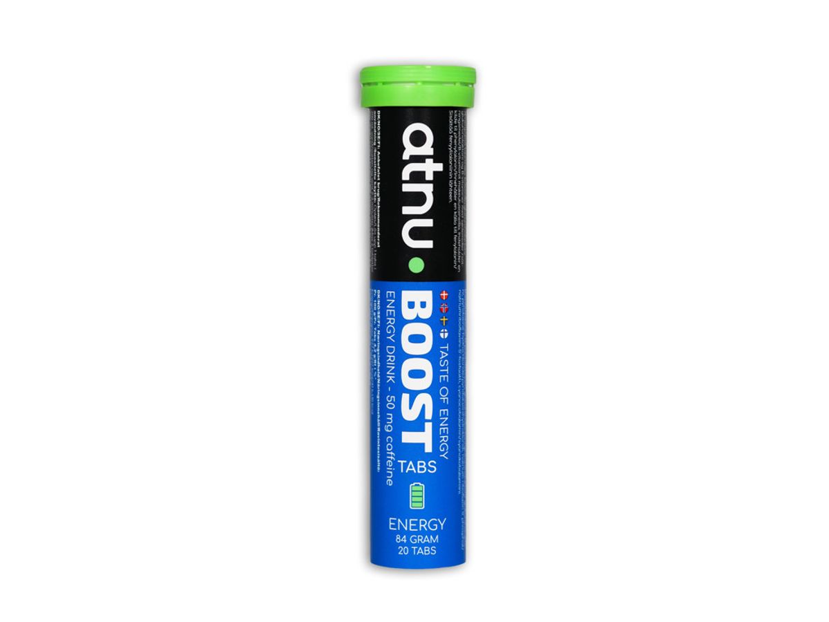 Atnu Boost Energy Drink - Koffeintabs med smag af energidrik - 20 tabs