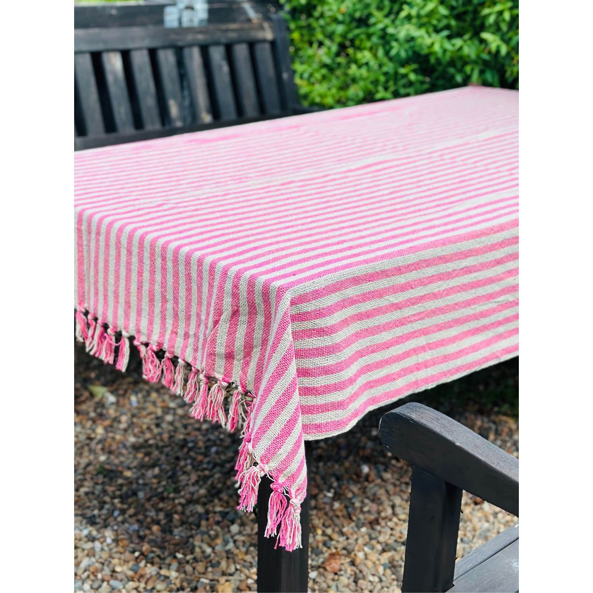 Au Maison Throws-Stripe-Pink, 130x180 cm