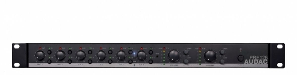 Audac PRE126 zonemixer med Bluetooth