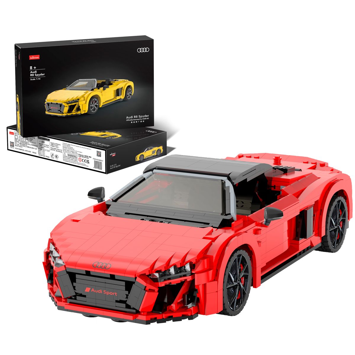 AUDI R8 Spyder Byggeklodser sæt Bil 1:14 (Fra 8 år)