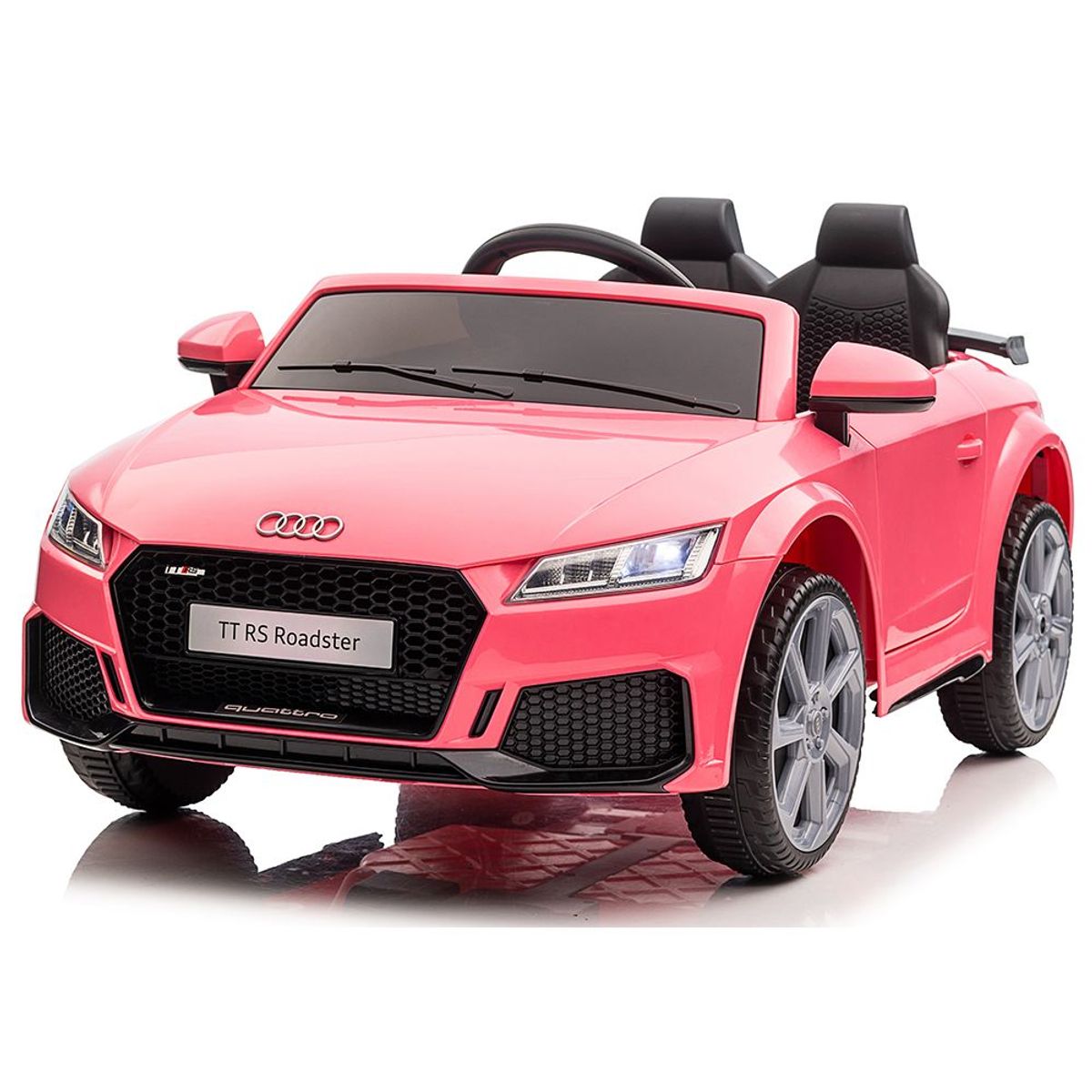 Audi TT TS Roadster pink 12V, gummihjul