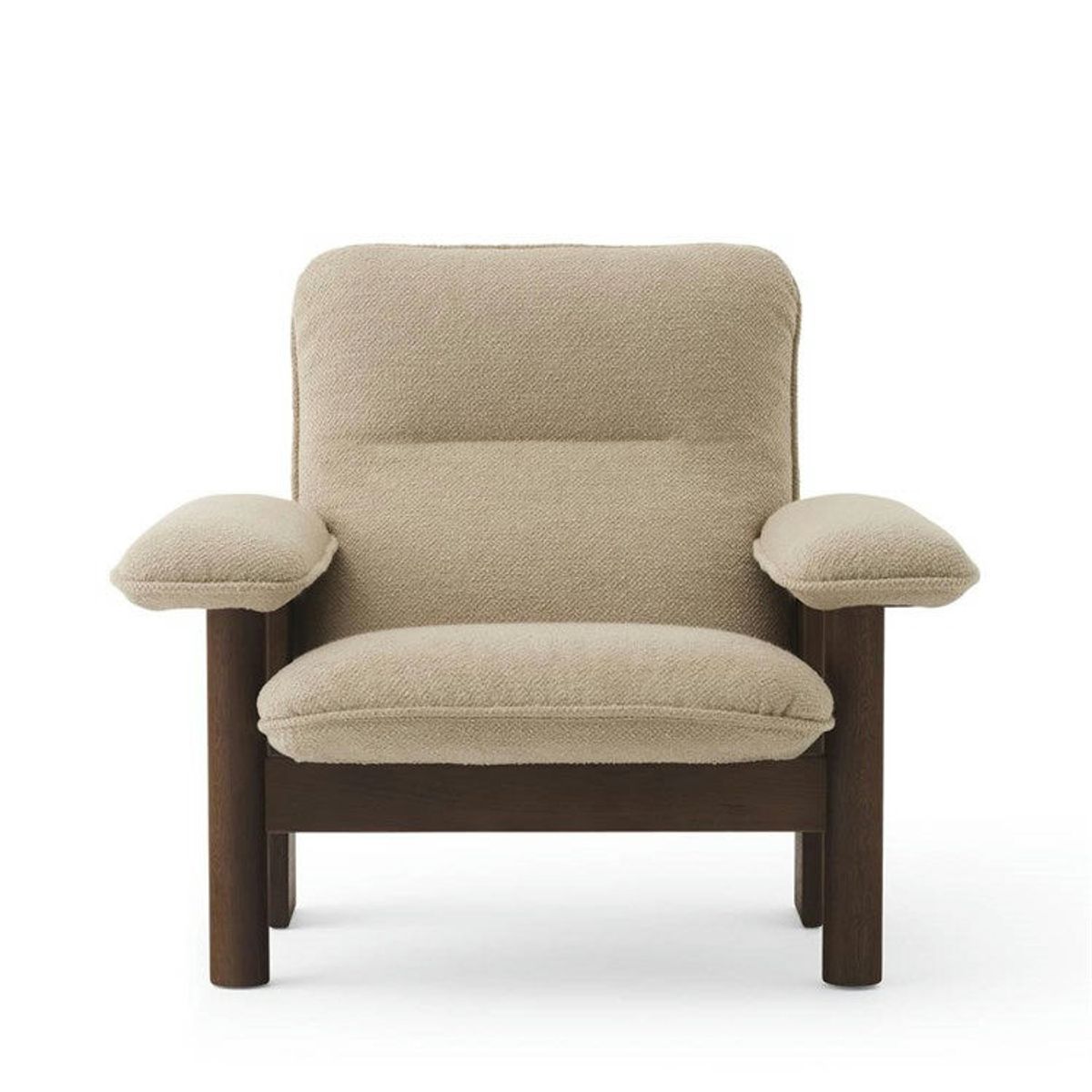 Audo Brasilia Lænestol Walnut Beige (Boucle 02)