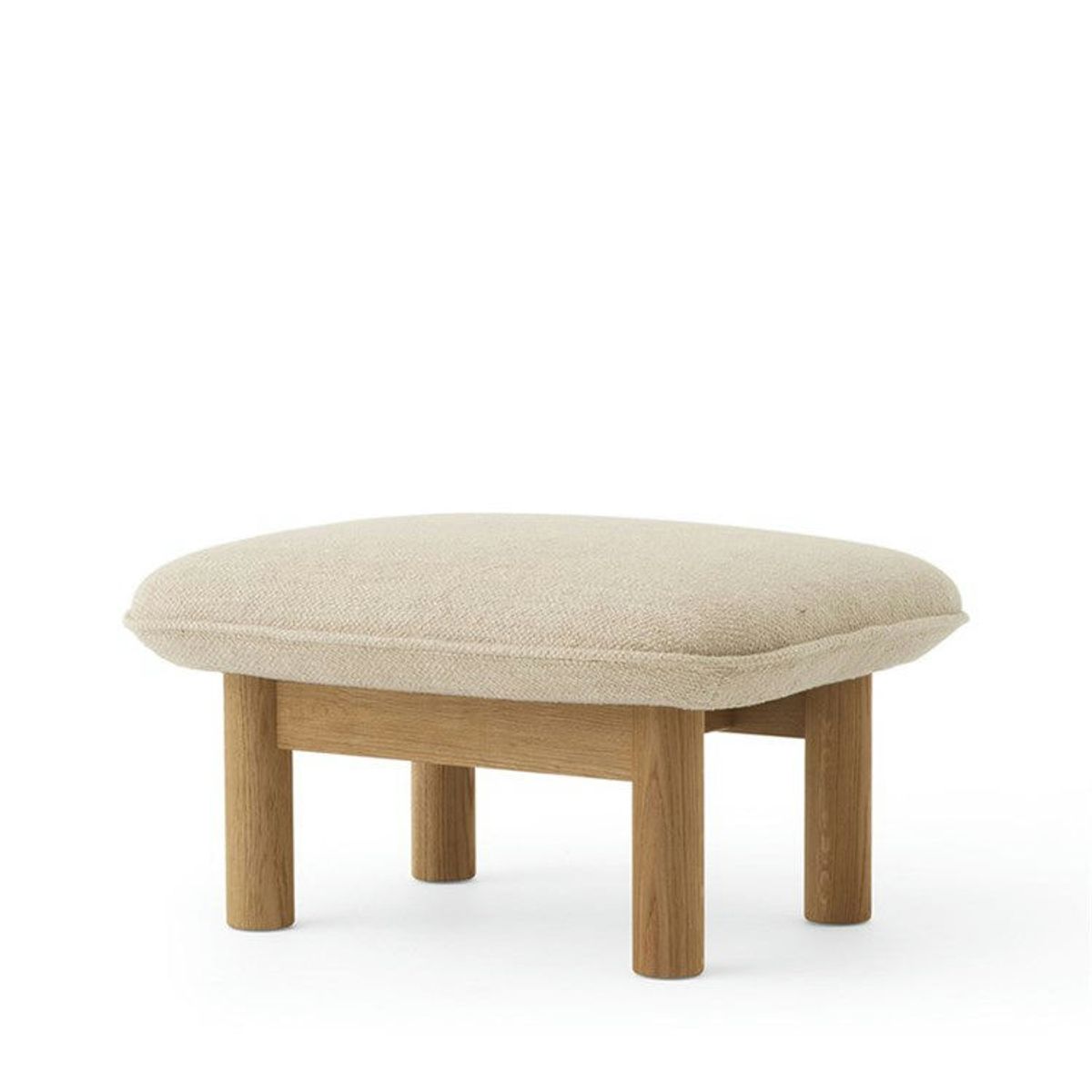 Audo Brasilia Ottoman Natural Oak Beige (Boucle 02)