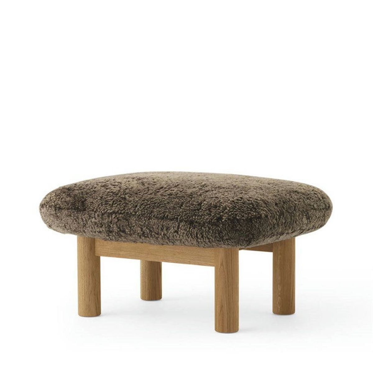 Audo Brasilia Ottoman Natural Oak Brun (Sheepskin Root)