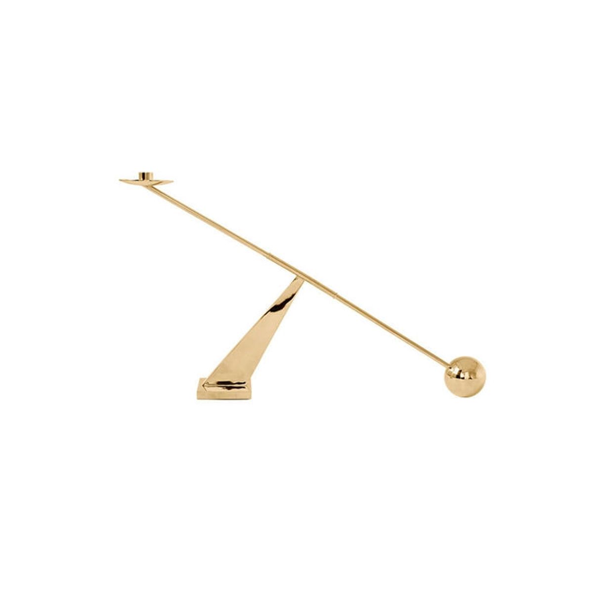 Audo Interconnect lysestage Large - Polished Brass