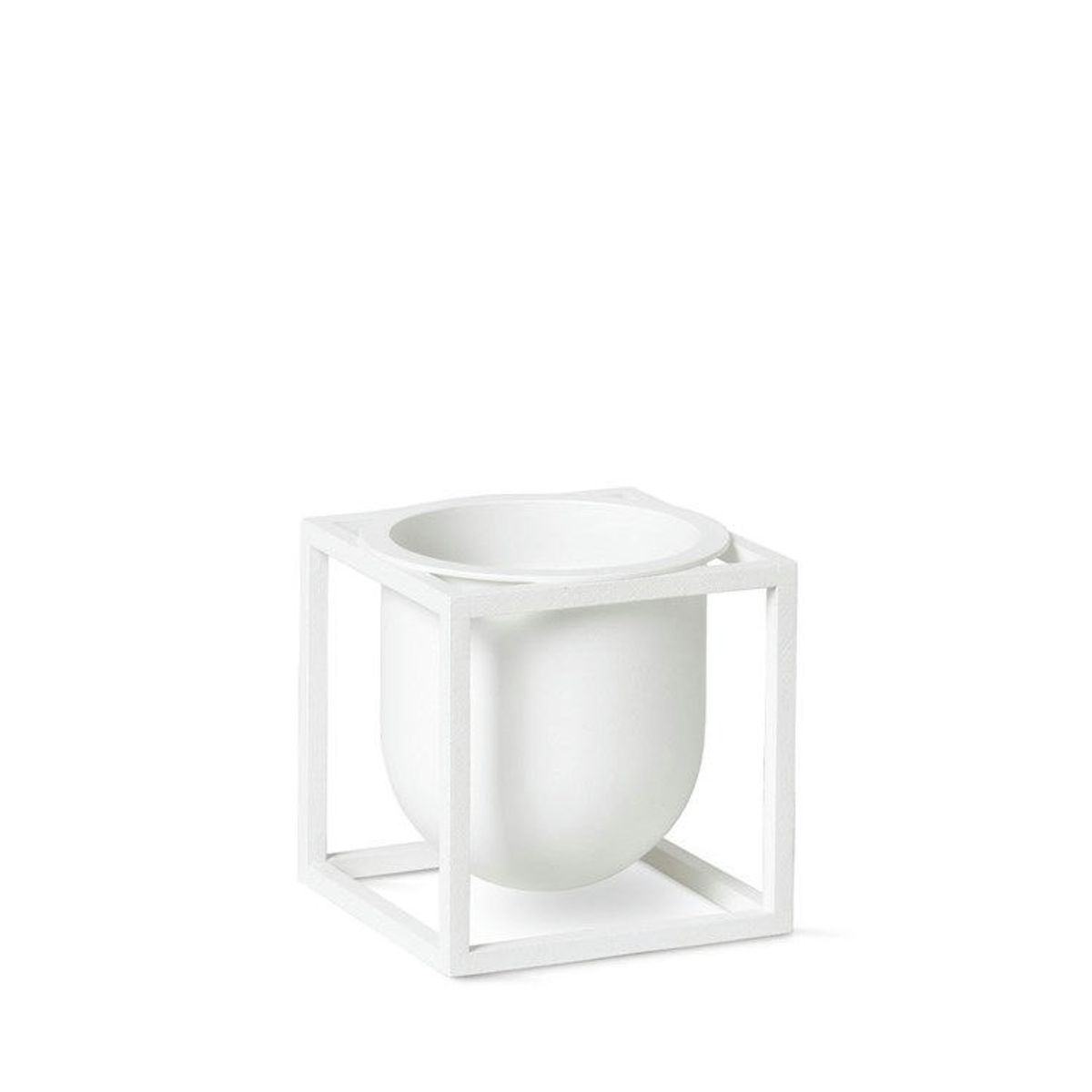 Audo Kubus Flowerpot White 10 cm