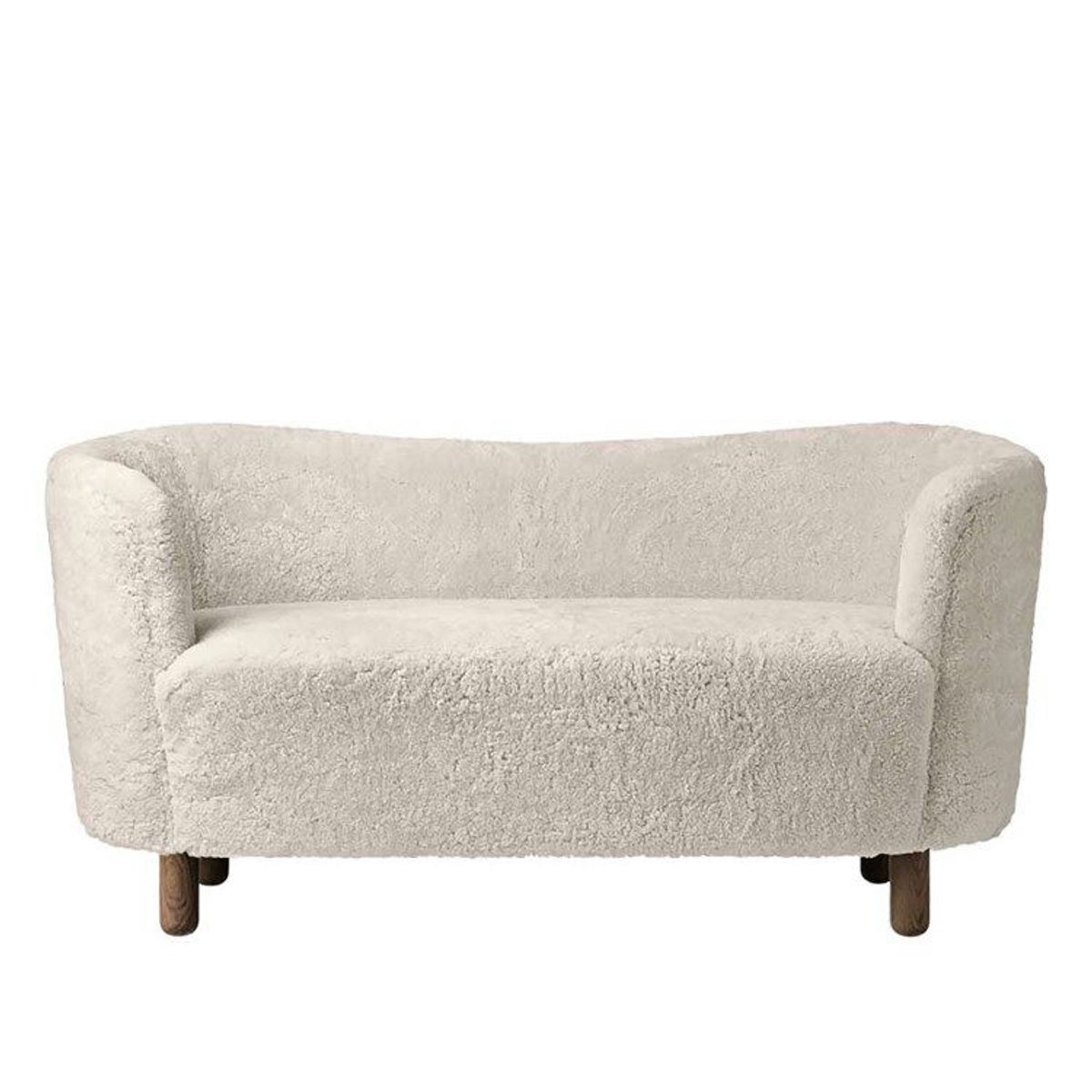 Audo Mingle Sofa Smoked Oak Sheepskin Moonlight