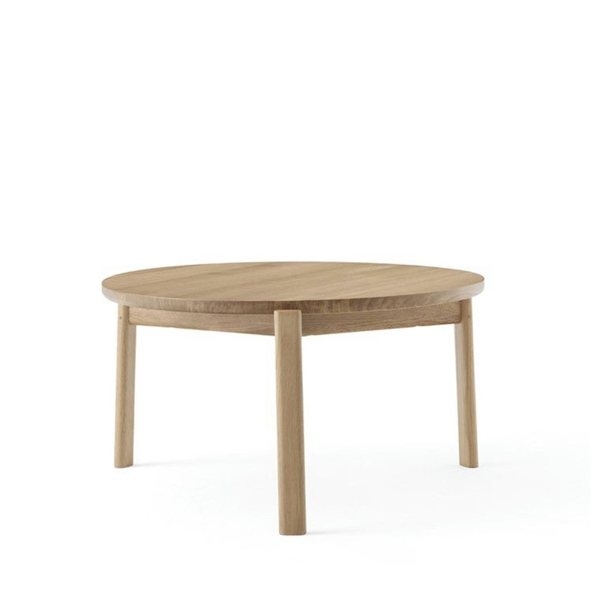 Audo Passage Sofabord Natural Oak Ø70 cm