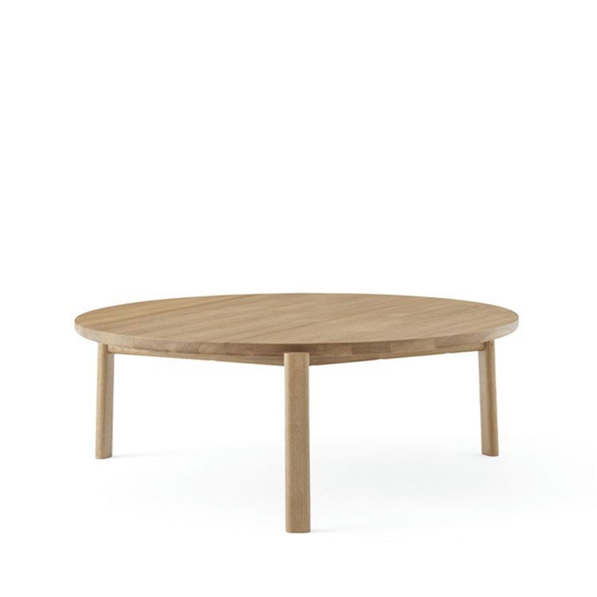 Audo Passage Sofabord Natural Oak Ø90 cm