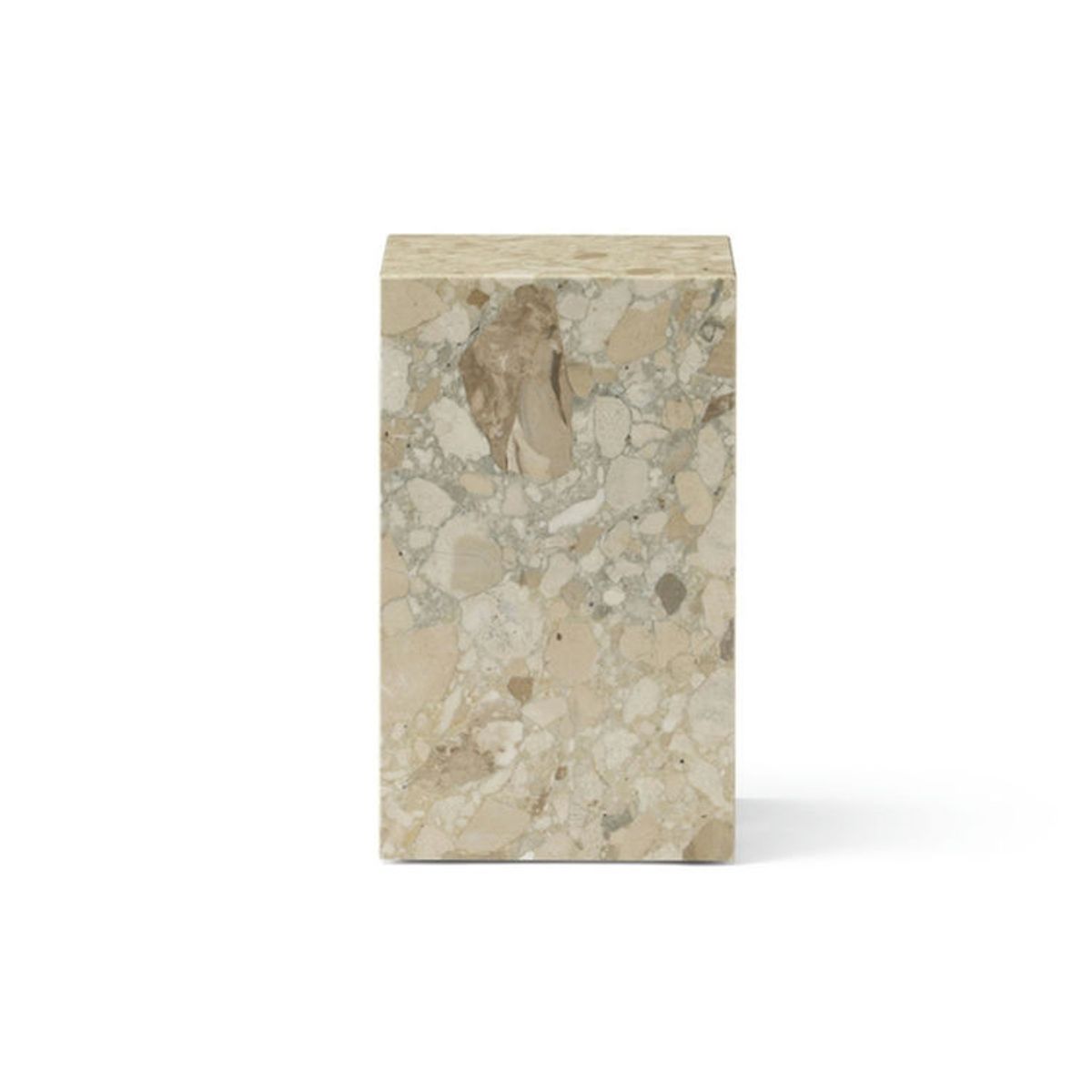 Audo Plinth Marmorbord Sand Kunis Breccia Marble Tall