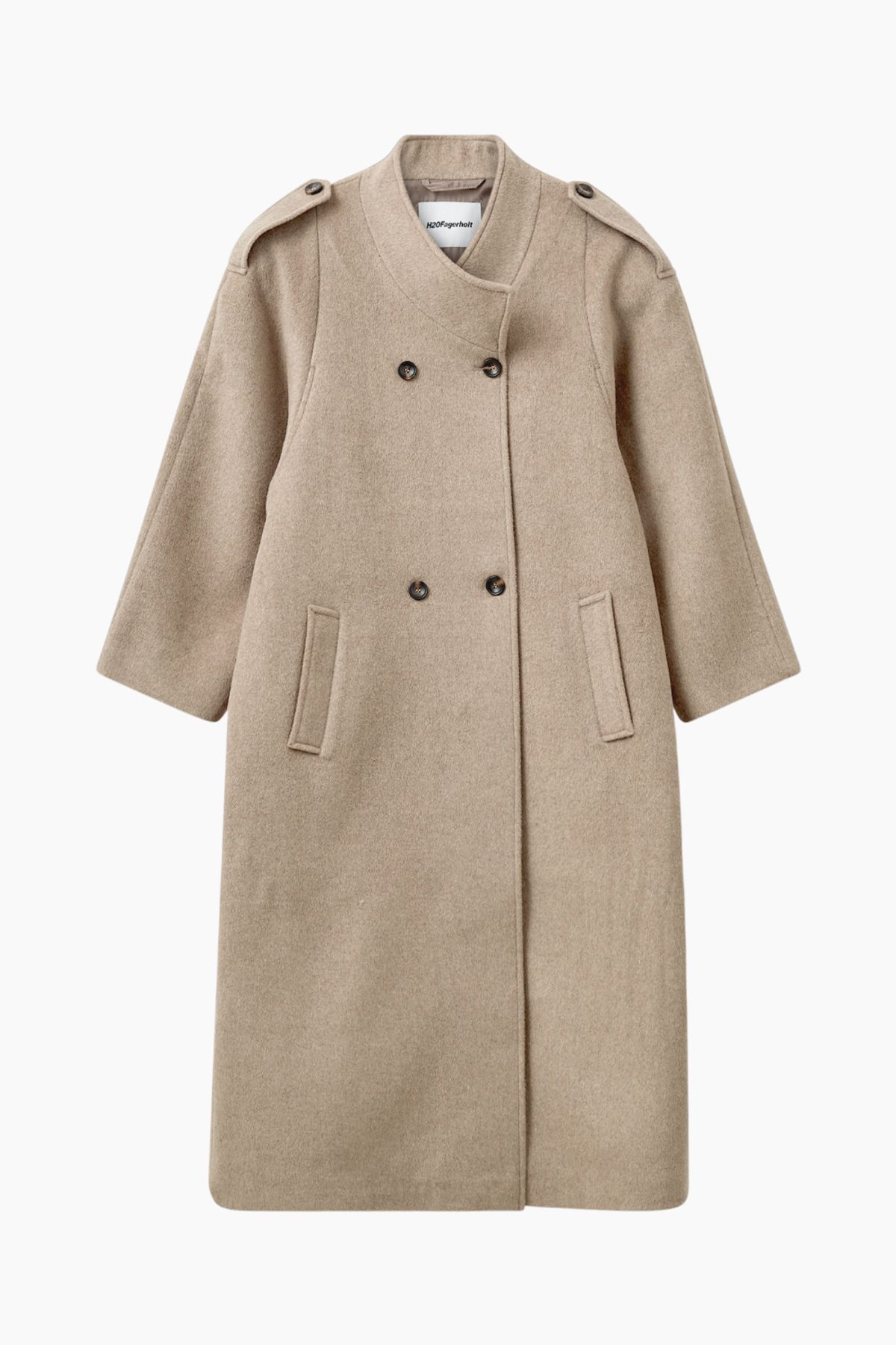 Aunty Coat - Brown Melange - H2O Fagerholt - Brun M