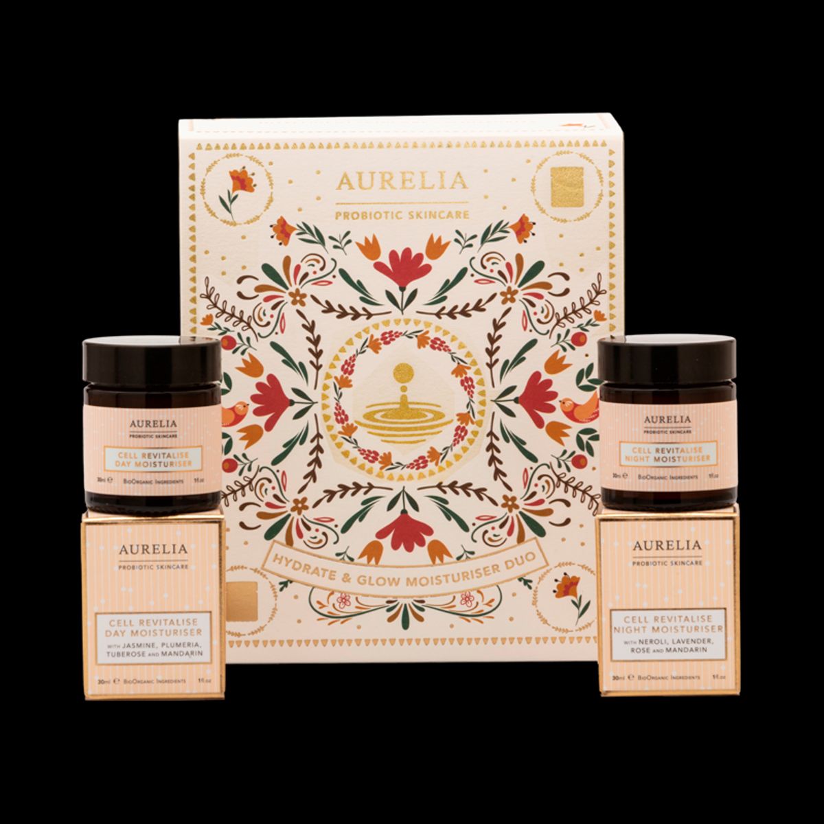 Aurelia Hydrate And Glow Moisturiser Duo Gaveæske