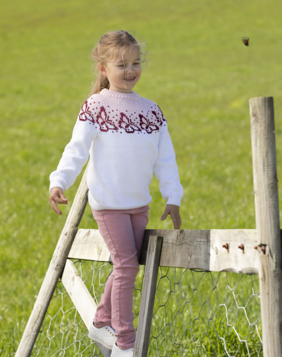 "Aurora" Genser - Viking Design 2019-1 Kit - 2-12 År - Viking Bamboo, fra Viking