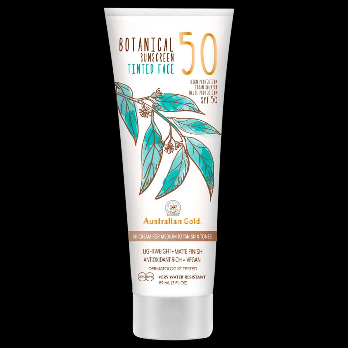 Australian Gold Botanical SPF50 Tinted Medium-Tan 88 ml