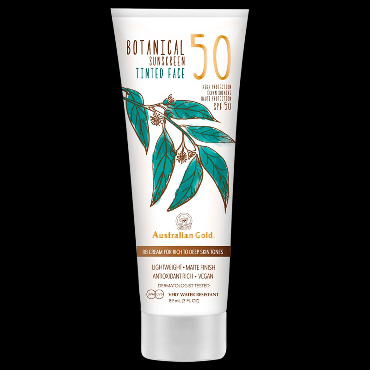 Australian Gold Botanical SPF50 Tinted Rich-Deep 88 ml