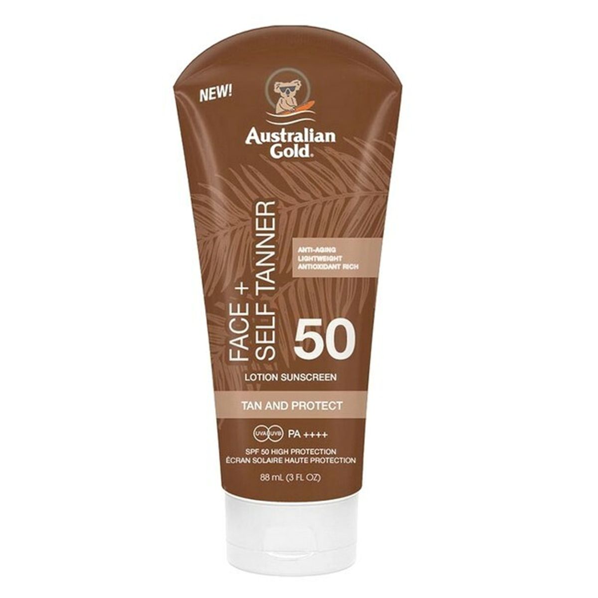 Australian Gold - Face + Self Tanner SPF 50 - 88 ml