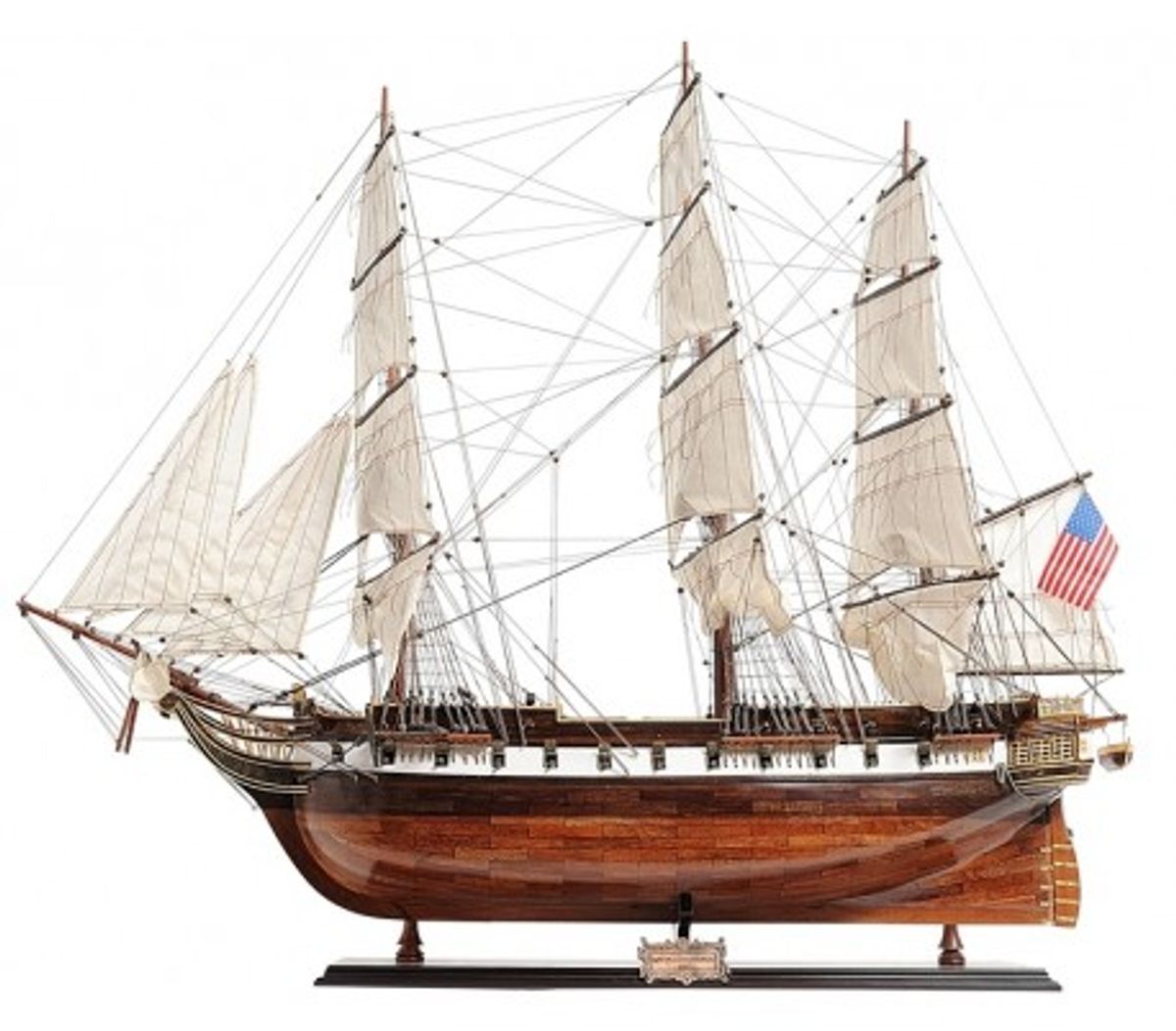 Authentic Models USS Constellation B97 cm - Hvid/Honningbrun