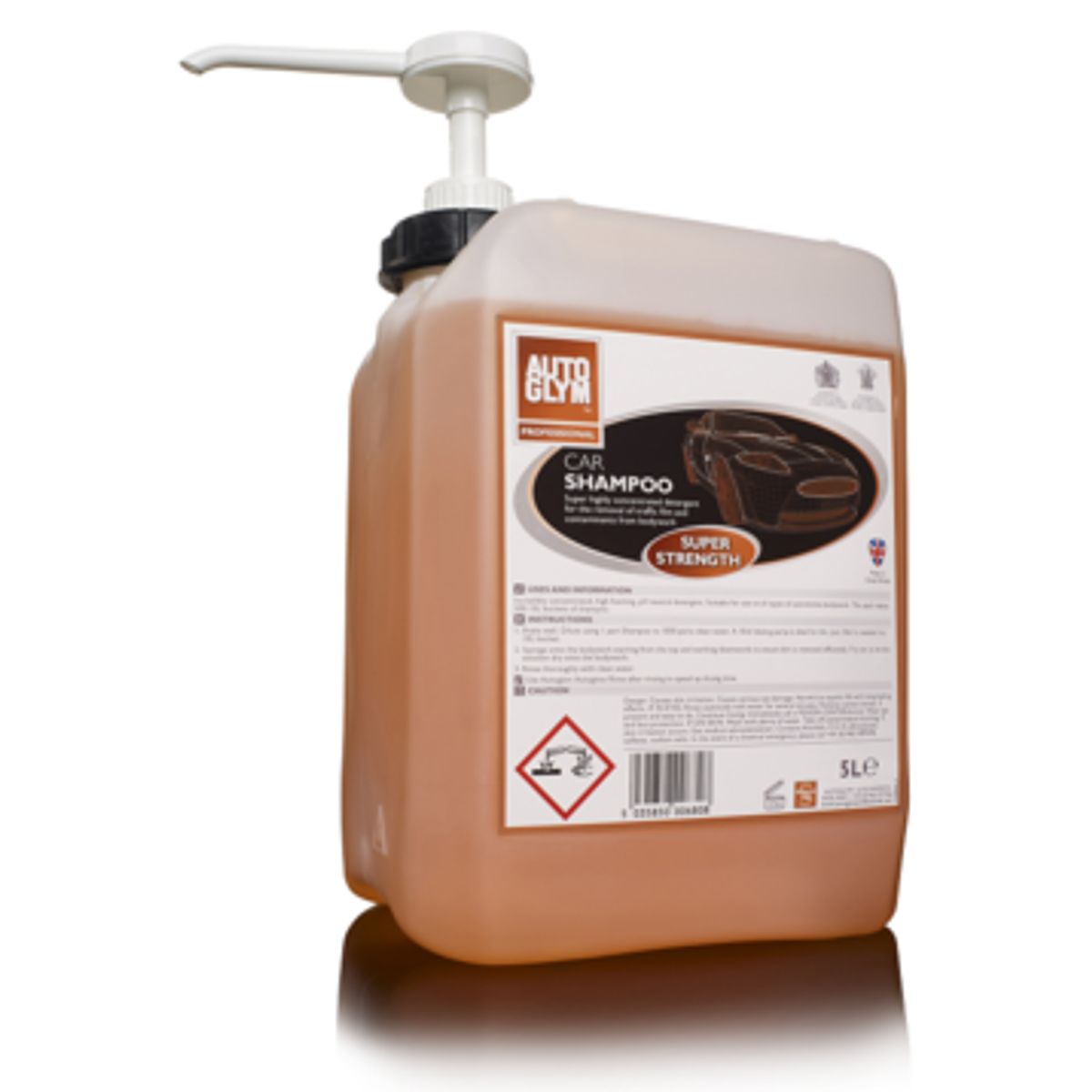 Autoglym Autoshampoo Super Strength - uden voks 5 ltr.