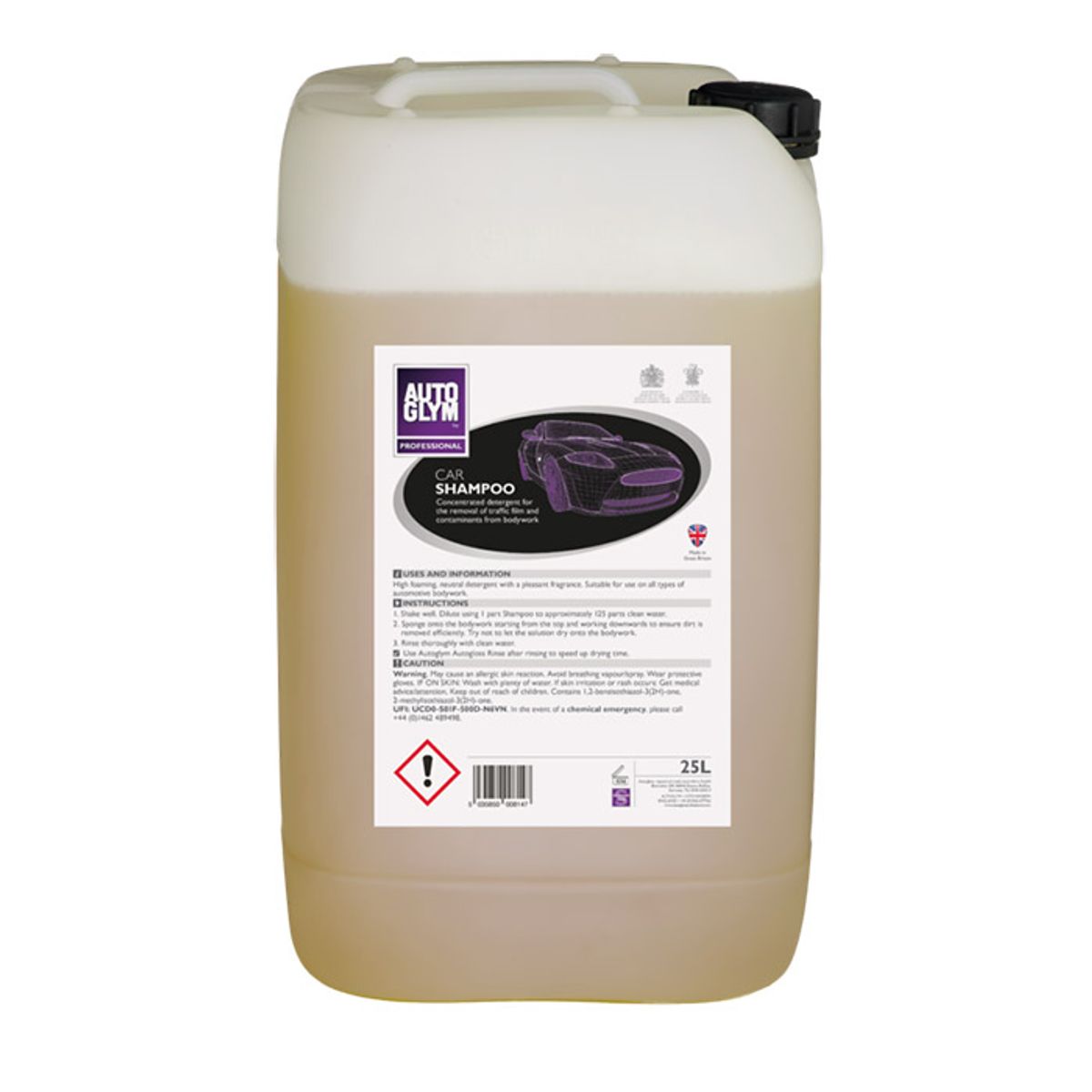 Autoglym Carshampoo No.14 25L Shampoo uden voks