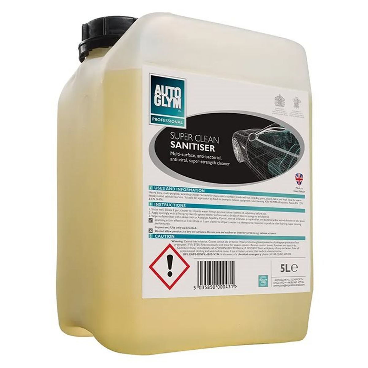 Autoglym Super Clean Sanitiser 5L Antibakterialt middel