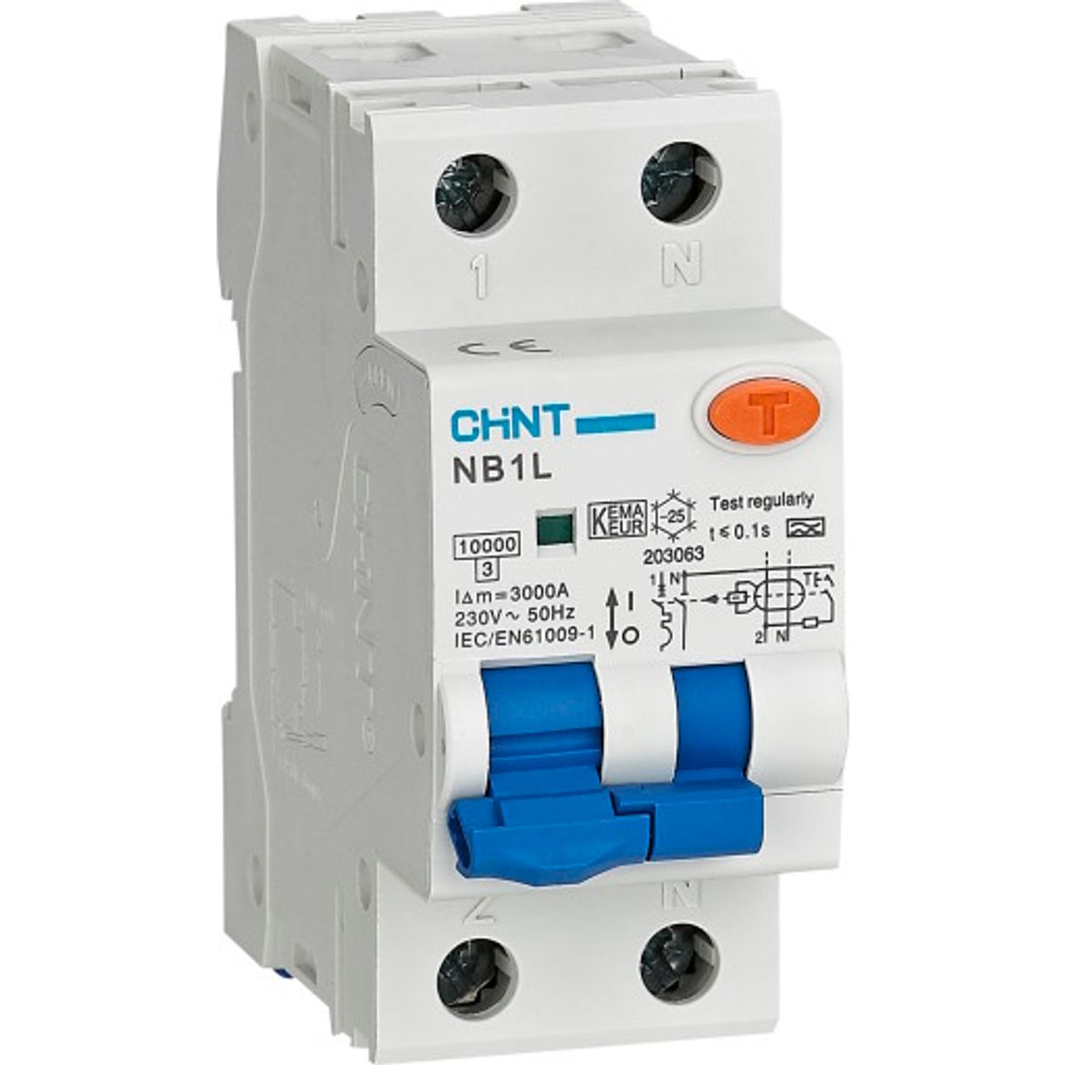 Automatsikring Chint MCB NB1-63H, C 2A 2P, 10kA