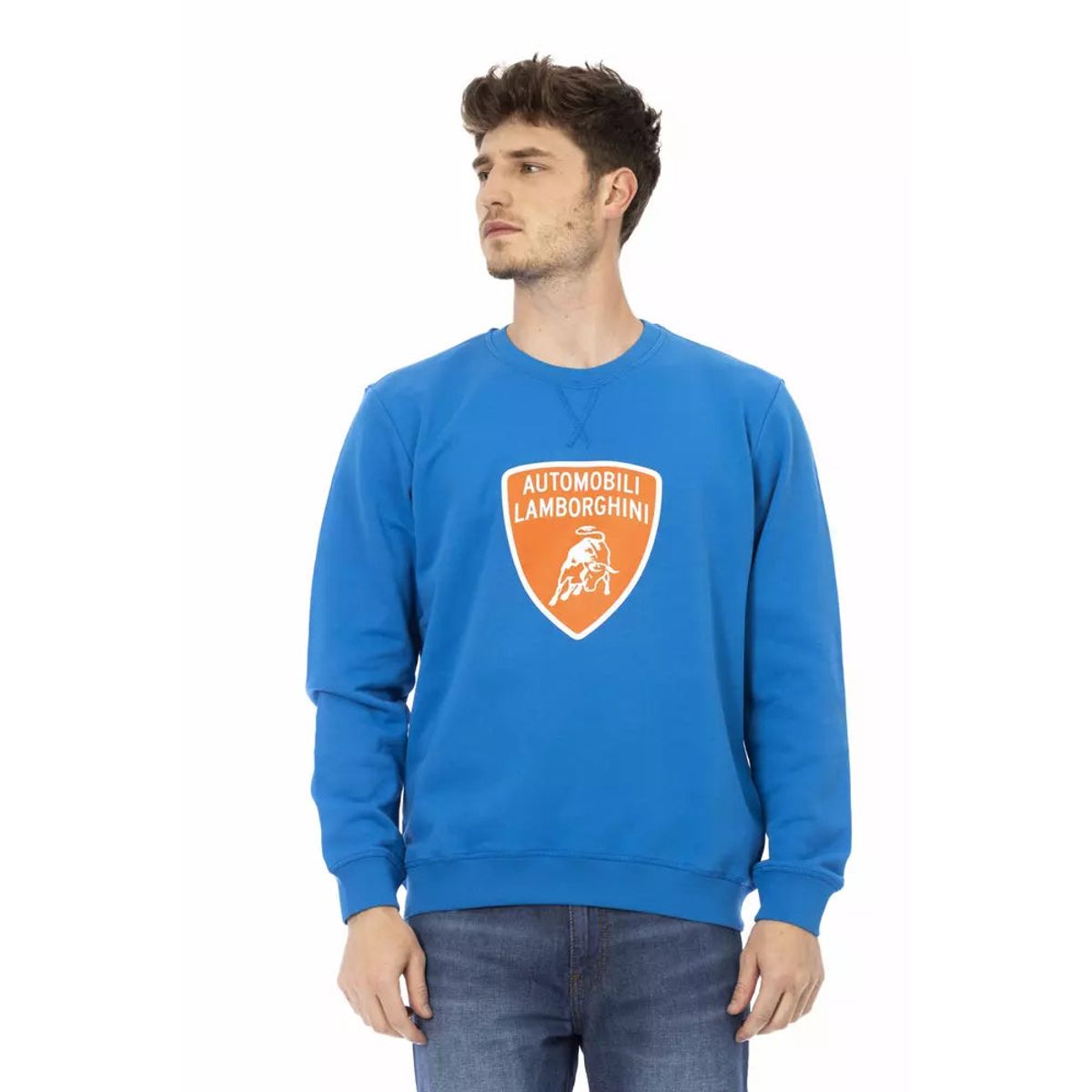 Automobili Lamborghini Blå Bomuld Sweater