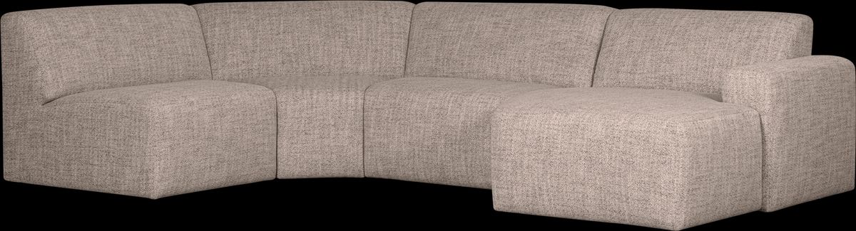 Avelon, Hjørnesofa, brun, H78x205x315 cm