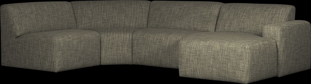 Avelon, Hjørnesofa, grøn, H78x205x315 cm