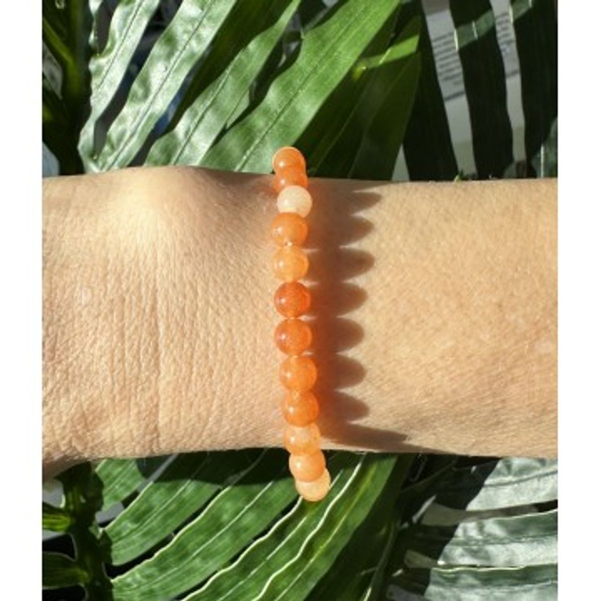 Aventurin Orange armbånd 6 mm - Krystal Armbånd - GodKarmaShop