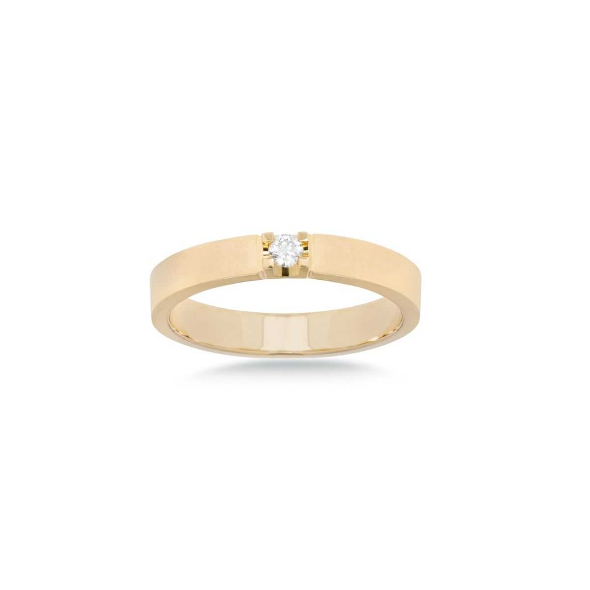 Aveny LUXURY - Alliancering, 1x0,05 ct. w/vs 14 kt. guld