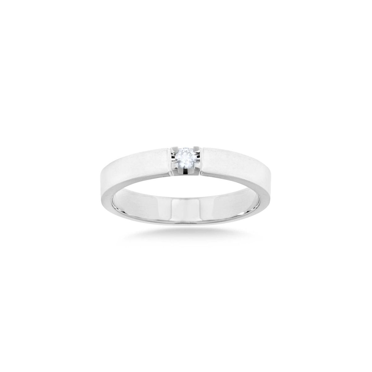 Aveny LUXURY - Alliancering, 1x0,05 ct. w/vs 14 kt. hvidguld