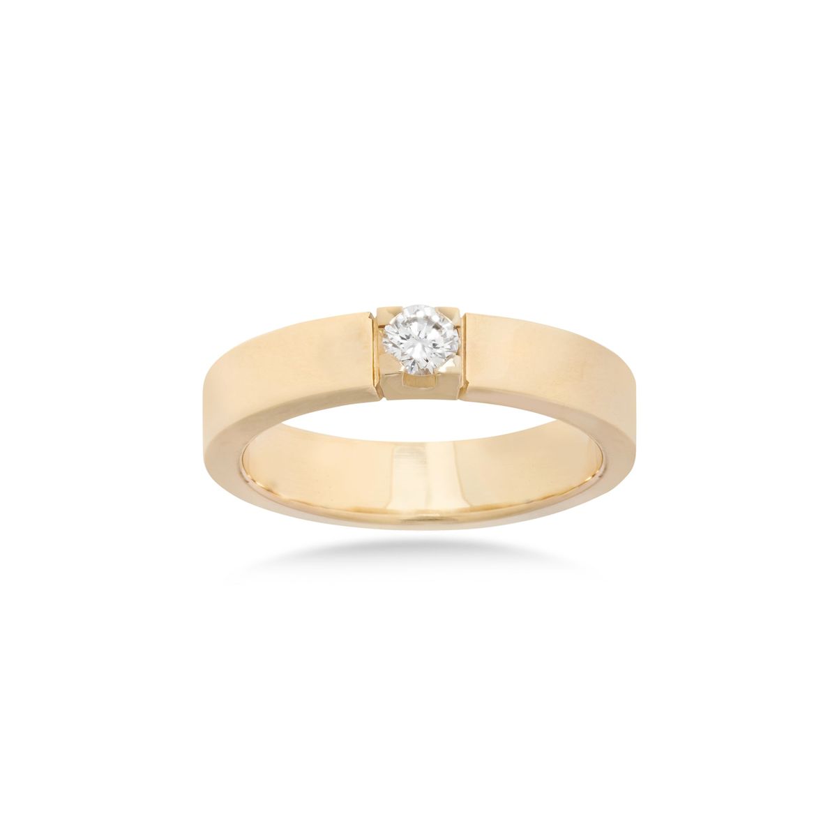 Aveny LUXURY - Alliancering, 1x0,15 ct. w/vs 14 kt. guld