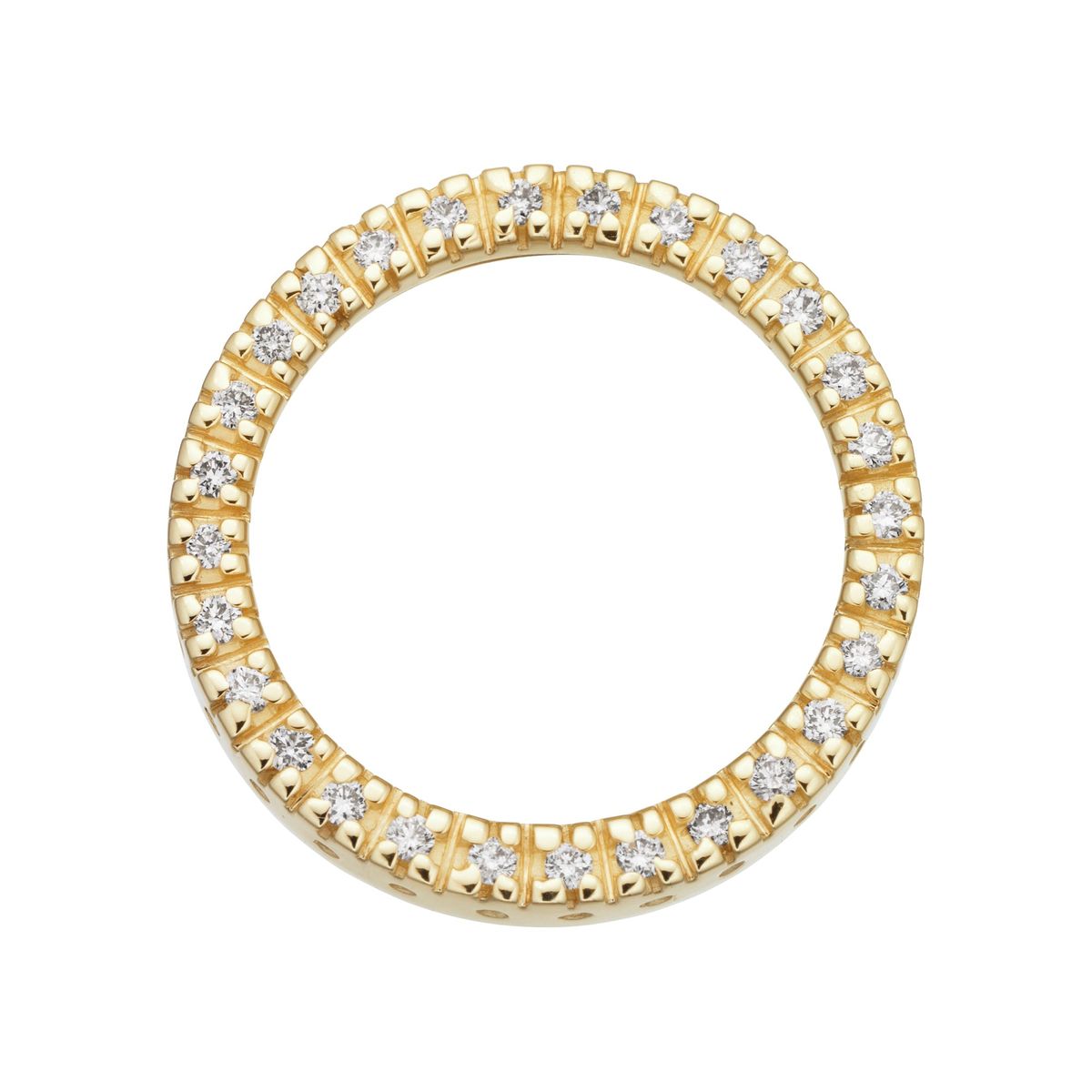 Aveny LUXURY - Cirkel vedhæng, 0,19 ct. w/si 14 kt. guld