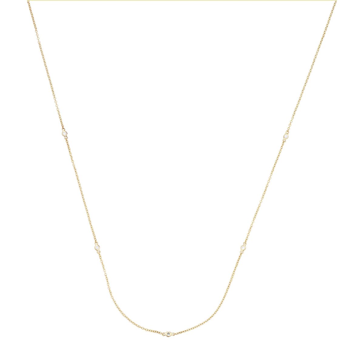 Aveny LUXURY - Halskæde, 0,10ct. 14 kt. guld