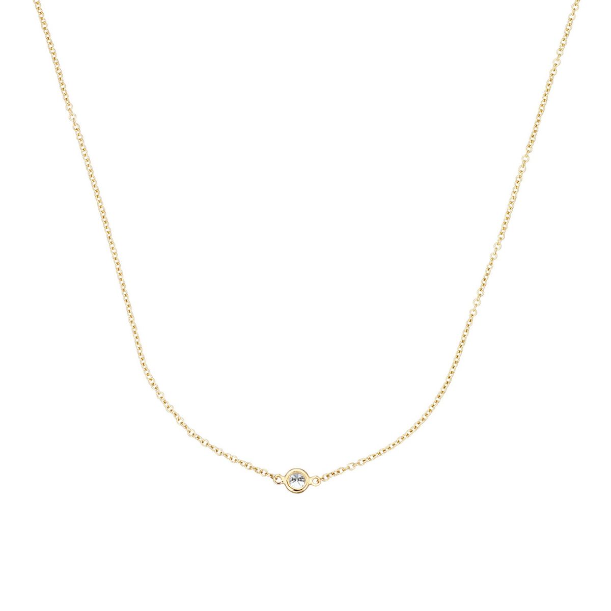 Aveny LUXURY - Halskæde, 0,10ct. 14 kt. guld