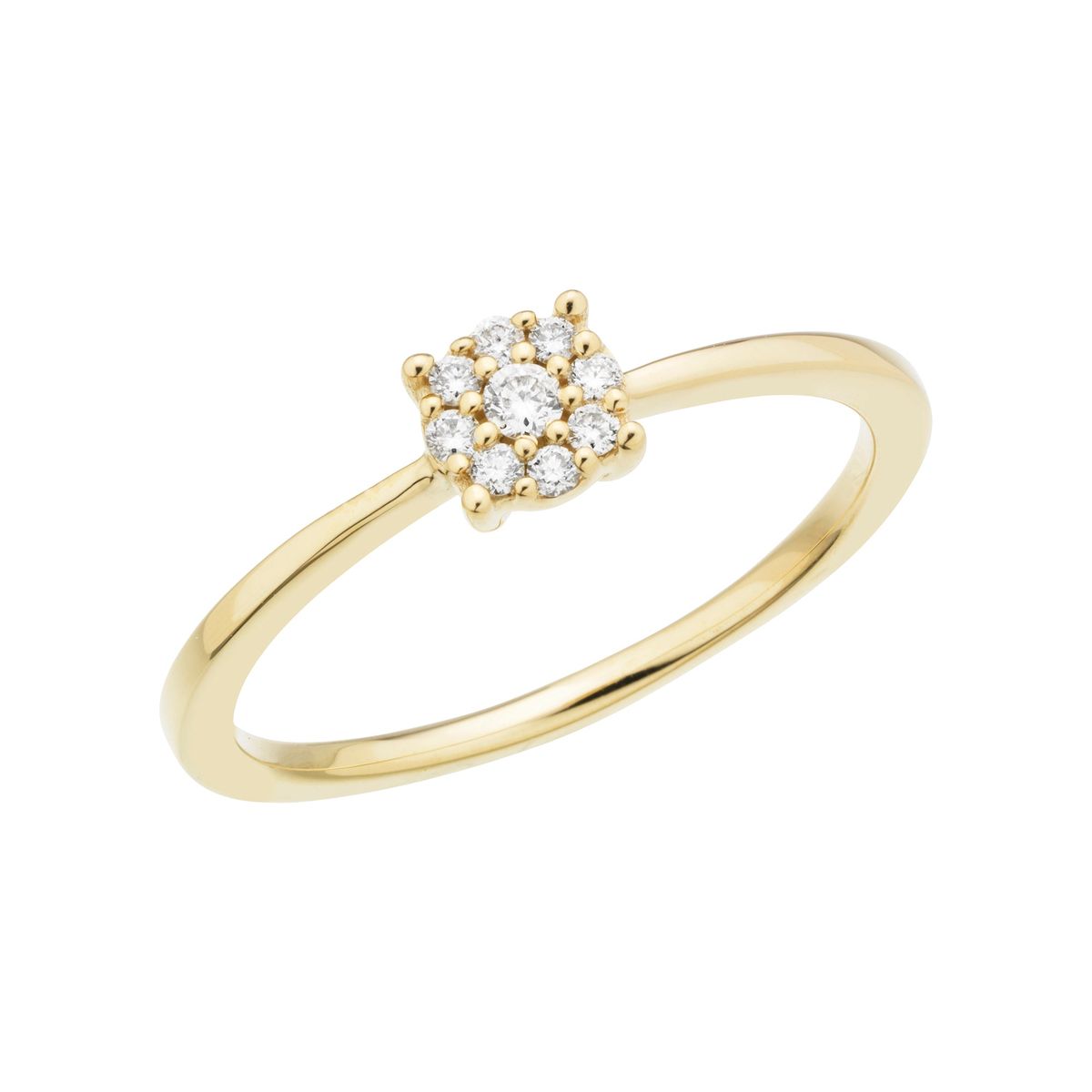 Aveny LUXURY - Roset ring, 0,11 ct. w/si 14 kt. guld