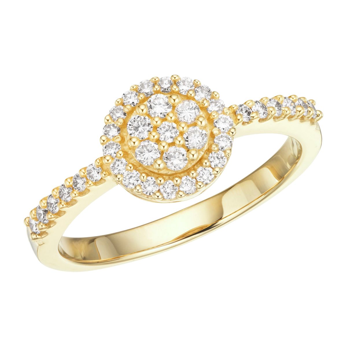 Aveny LUXURY - Roset ring, 0,40ct. 14 kt. guld