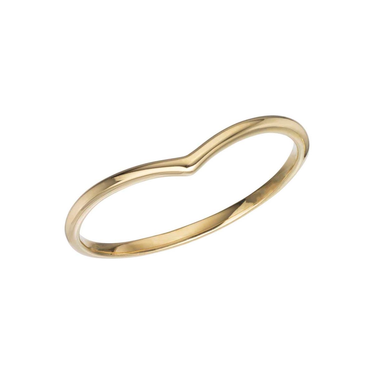 Aveny NINE K - V-ring 9 kt. guld