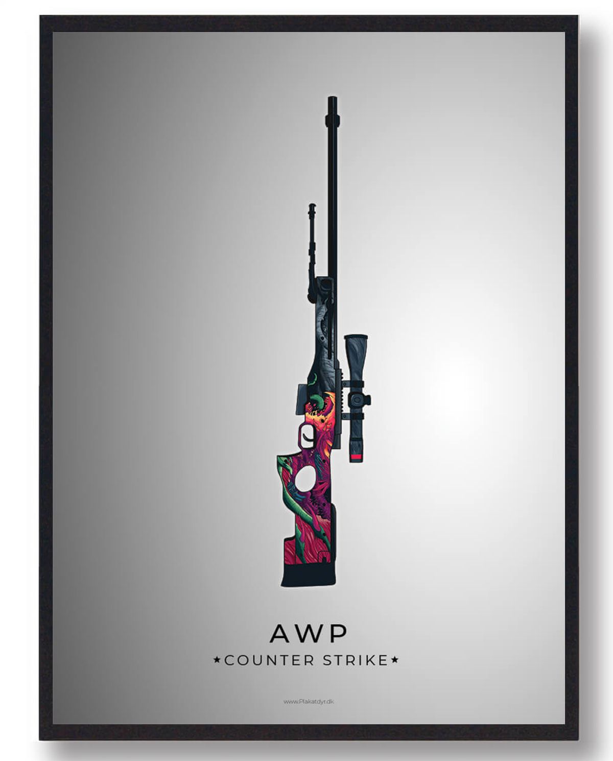 AWP - CS gamerplakater (Størrelse: L - 50x70cm (B2))