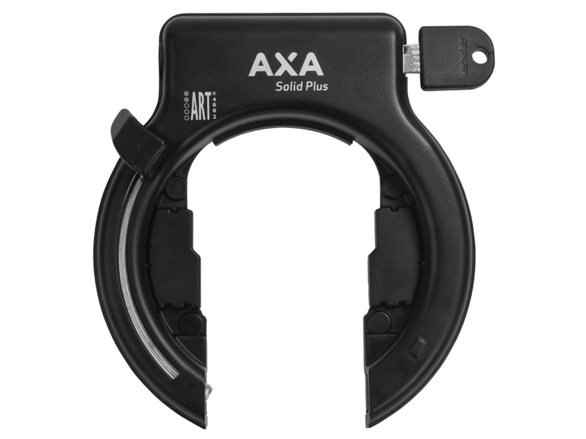 AXA Solid Plus - Ringlås med plug in system - Sort