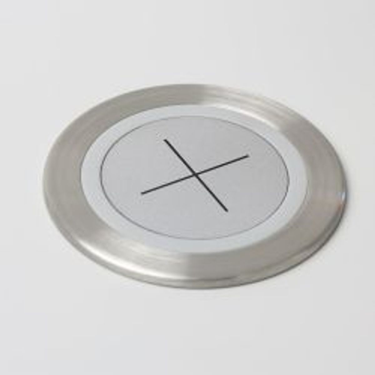 Axessline Wireless Charger - Ø 60 Mm, Brushed Steel