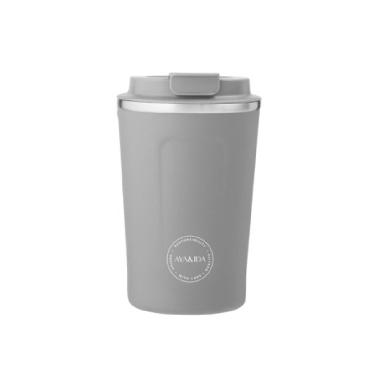 Aya&ida, Cup2go, 380 Ml, Light Grey