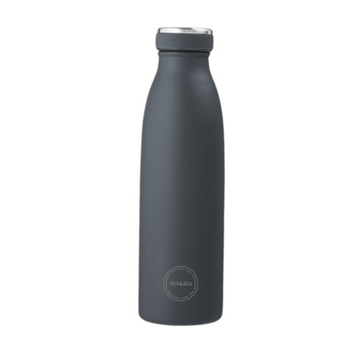 Aya&ida, Drinking Bottle, Drikkeflaske Med Låg, 500 Ml, Navy Blue