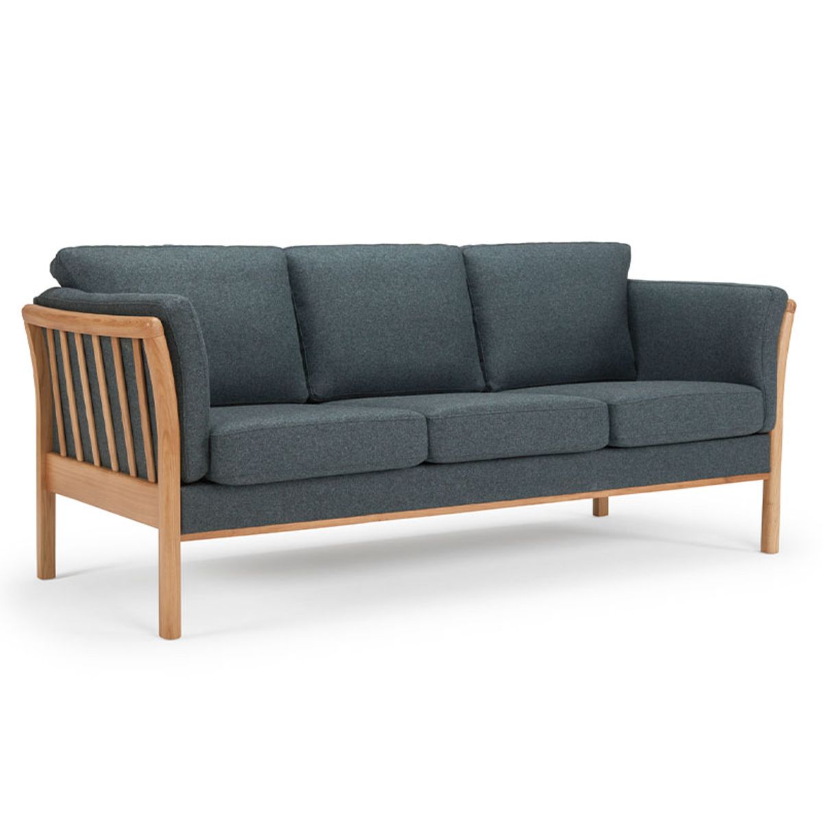 Aya K129 3 pers. sofa - stof/læder