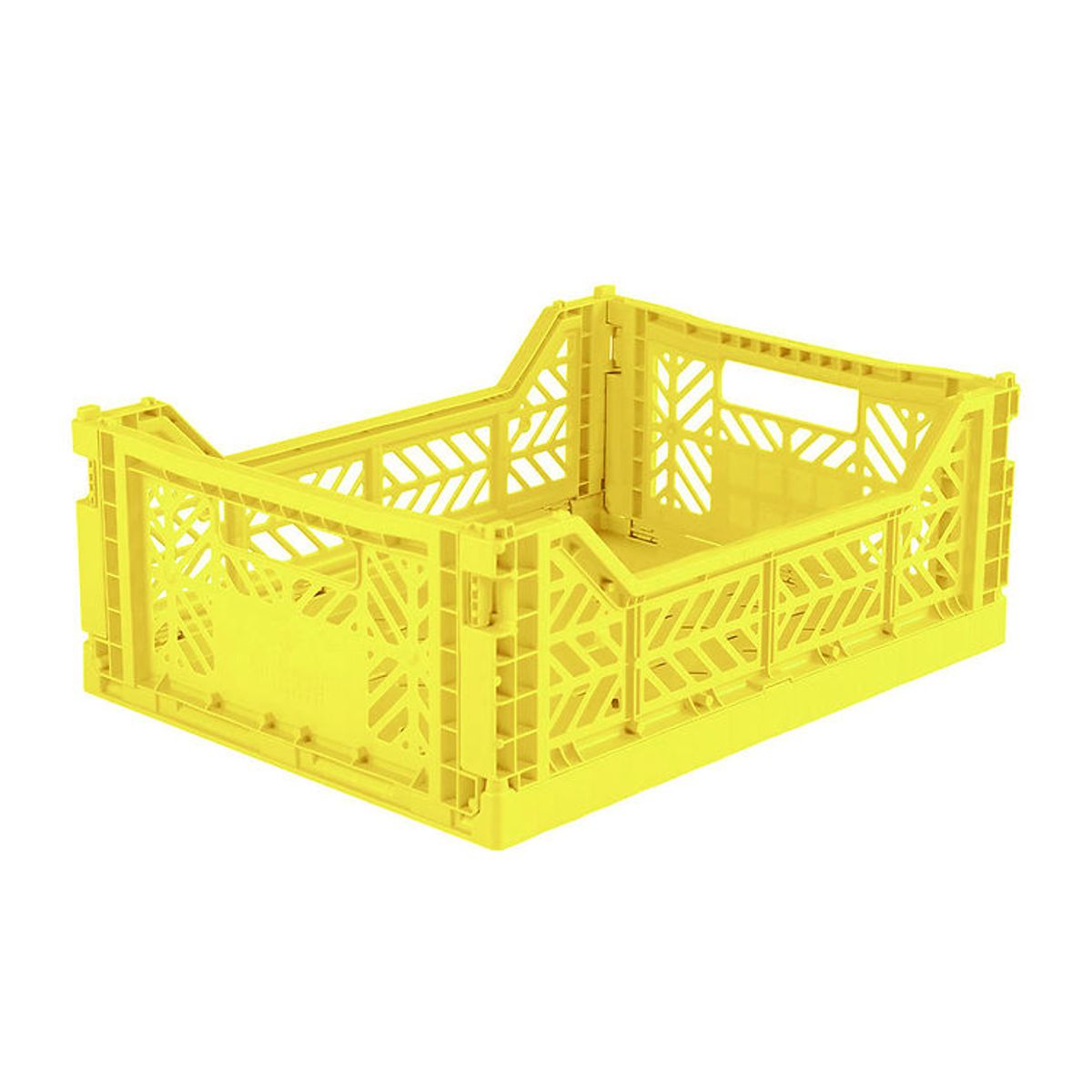 Aykasa Foldekasse - 40x30x15 cm - Midi - Neon Yellow