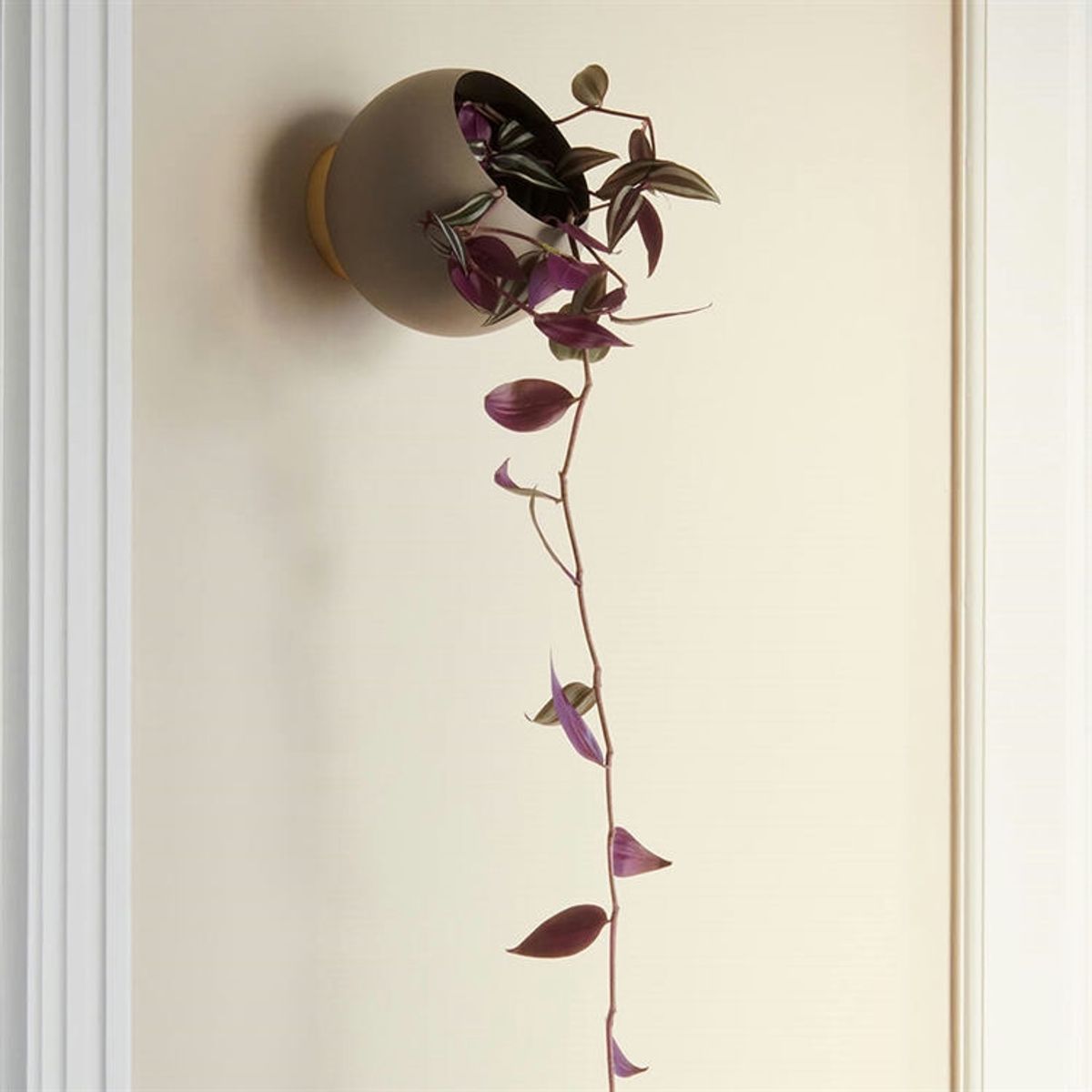 AYTM Globe Wall Flowerpot - Sort/Guld Ø17